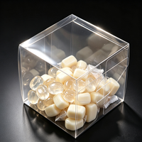 Boîte d'emballage transparente de qualité alimentaire, forme carrée 120x120x120mm, pour bonbons, biscuits, pâtisseries et cadeaux de gâteaux
