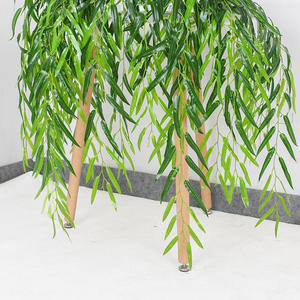 Hojas <span class=keywords><strong>de</strong></span> <span class=keywords><strong>Sauce</strong></span> <span class=keywords><strong>de</strong></span> Plástico para Decoración, Hojas Verdes <span class=keywords><strong>de</strong></span> Paisaje, <span class=keywords><strong>Ramas</strong></span> <span class=keywords><strong>de</strong></span> Planta <span class=keywords><strong>de</strong></span> <span class=keywords><strong>Sauce</strong></span> Llorón, 110 cm - Product Image 2