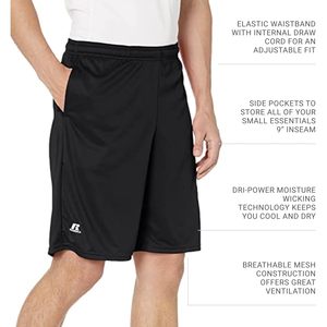 Pantalones Cortos Deportivos Dri Power Performance Personalizados de Russell Athletic para Hombre con Bolsillo, Ropa Deportiva Esencial para Entrenamiento y Gimnasio TS7X2M0 B084RN7ZFF - Product Image 2