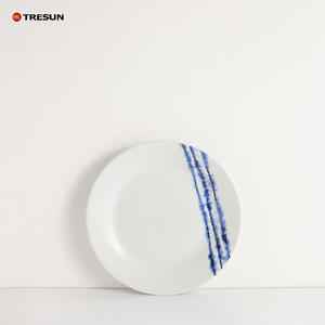 Ensemble de vaisselle en céramique à imprimé de fleurs artistiques, vaisselle durable pour les maisons modernes et l'utilisation quotidienne - Product Image 4