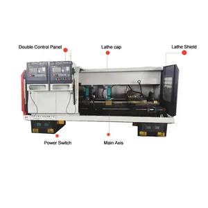 Torno Cnc de doble cabeza y máquinas de torneado con latón, pieza de mecanizado Cnc de aluminio