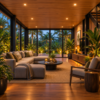 Nouvelle maison modulaire conteneurisée de type double étage, de haute qualité, pour l'Australie, avec chambre et restaurant en conteneur maritime