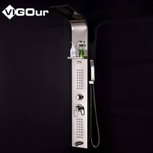 Ensemble <span class=keywords><strong>de</strong></span> douche à large diffusion avec mitigeur <span class=keywords><strong>de</strong></span> douche à haute pression, robinet <span class=keywords><strong>de</strong></span> douche <span class=keywords><strong>de</strong></span> <span class=keywords><strong>salle</strong></span> <span class=keywords><strong>de</strong></span> <span class=keywords><strong>bain</strong></span> en acier inoxydable 304 - Product Image 6