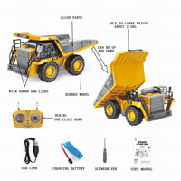 Voiture télécommandée pour enfants, modèle en alliage, camion de Construction, véhicules d'ingénierie, camion à benne, Bulldozer, pelle pour enfants
