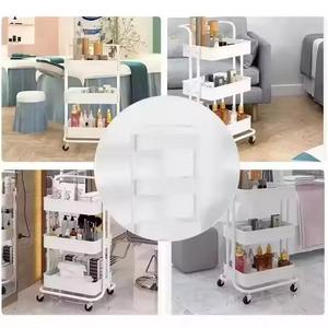Z Hot Sale Multifunctional Metal Salon <b>Trolley</b> Storage Cart for Nail Salon Barber <b>Shop</b> Kitchen Snack Organizer - Product Image 6