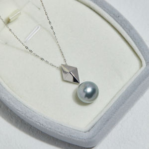 <span class=keywords><strong>Collier</strong></span> réglable en or 18 carats avec perles <span class=keywords><strong>de</strong></span> <span class=keywords><strong>Tahiti</strong></span> Nouveau design Bijoux <span class=keywords><strong>de</strong></span> mode pour femmes - Product Image 6