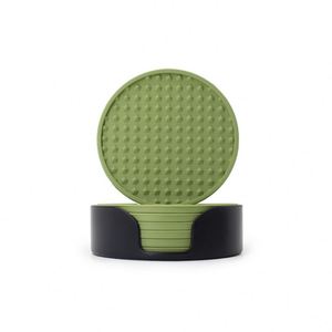 Lot de 6 sous-verres en silicone de style européen de qualité supérieure, antidérapants, épaissis, isolants anti-brûlure pour tasses à thé - Product Image 4
