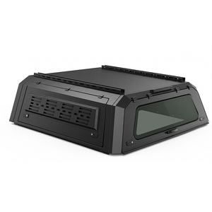 Auvent de camion en aluminium pour <span class=keywords><strong>Ford</strong></span> <span class=keywords><strong>F150</strong></span> <span class=keywords><strong>Raptor</strong></span>, <span class=keywords><strong>hardtop</strong></span> imperméable avec panneaux latéraux relevables, vitres avant et arrière, tout-terrain - Product Image 3