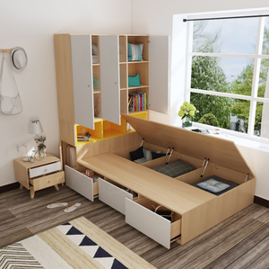 New Design Tatami <strong>Bed</strong> Wardrobe One Bedroom <strong>Single</strong> Child High Box <strong>Storage</strong> <strong>Bed</strong> - Product Image 4