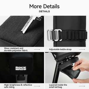 Für ROCKBROS Compact Tragbare Rennrad-Heck tasche Kompaktes Fahrrad Wasser flaschen zubehör für Bergfahrten - Product Image 6