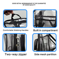 Sacs d'école en PVC transparent imperméables personnalisés, grands sacs à dos transparents pour enfants, sacs à dos de voyage transparents