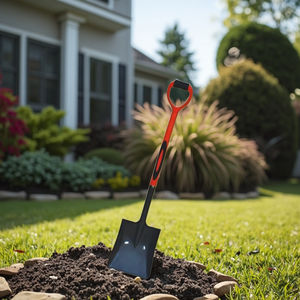 स्क्वायर ब्लेड और आरामदायक डी-ग्रिप 22" फाइबरग्लास हैंडल के साथ सनशाइन कृषि फावड़ा - Product Image 3