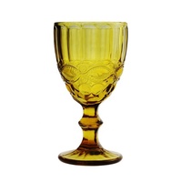 Gobelets pressés colorés pour décoration de mariage à prix avantageux, esthétique vintage, verre à jus, verre à café