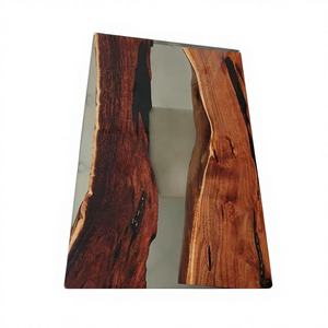 Living Room Luxury Handcrafted <b>Epoxy</b> <b>Resin</b> Rectangle Modern Waterproof Dining <b>Table</b> Acacia Wood <b>Top</b> Wedding Gift Customizable - Product Image 1