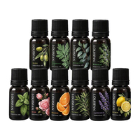 Kit DIY de parfum en gros OEM biologique pour huiles essentielles de romarin, bois de cèdre, rose, diffuseur d'aromathérapie, soins capillaires et bougies