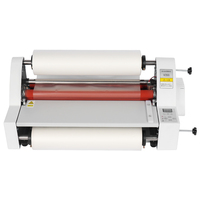 Machine à plastifier de bureau BY-V350 A3/A4/A5 à froid et à chaud avec moteur 500W et largeur de 335 mm