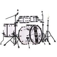 Nouvelle conception, apparence haut de gamme, batterie de percussions en acrylique poli de qualité supérieure K-DM355, qualité d'essai, pratique pour débutants, adulte, son magnifique