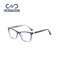 A10065 Lunettes optiques transfrontalières et élégantes haut de gamme avec monture TR90, verres PC rouges, protection anti-lumière bleue, monture de prescription