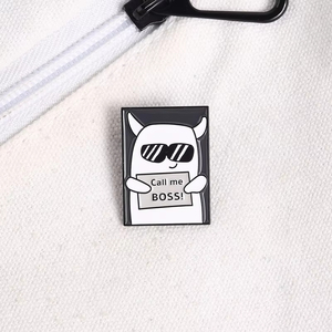 Pins en émail amusants 'Call <span class=keywords><strong>Me</strong></span> BOSS' et 'Cool Cartoon Boss', broches, badges de revers, accessoires pour sacs à dos, cadeaux pour amis - Product Image 4