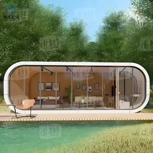 Usine Aluminium Détachable Portable Préfabriqué Maisons Modulaire Mobile Moderne Hôtel De Luxe Maison De Vacances Préfabriqué Espace Capsule