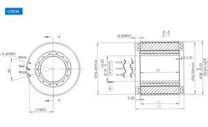 Moteur de couple sans cadre OD38mm Hauteur 34mm Couple 0.35NM BLDC Moteur à entraînement direct pour bras robotique et articulation - Product Image 6