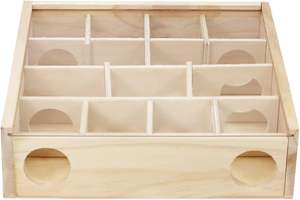 Laberinto <span class=keywords><strong>de</strong></span> <span class=keywords><strong>túnel</strong></span> <span class=keywords><strong>de</strong></span> hámster <span class=keywords><strong>de</strong></span> madera con cubierta, escondite y <span class=keywords><strong>túnel</strong></span> juguetes <span class=keywords><strong>de</strong></span> exploración para hámsteres enanos ratones jerbo pequeño - Product Image 4