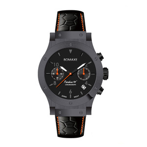 Mosinite นาฬิกาลำลองสำหรับผู้ชายประดับเพชรสีเขียวนาฬิกาข้อมือ SA6059สแตนเลสหนังแท้ - Product Image 4