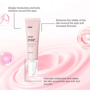 Crème pour les yeux au peptide rose certifiée MSDS personnalisée 30g pour raffermir la zone des yeux, atténuer les ridules, améliorer les cernes et réduire les poches sous les yeux - Product Image 2