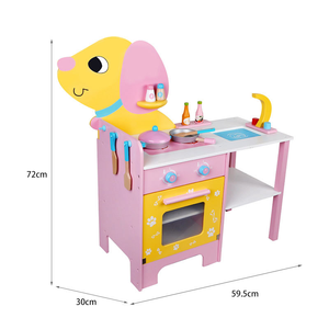 <span class=keywords><strong>Best</strong></span>-seller in legno cane cucina gioco casa giocattolo Cookware combinazione di giochi educativi di apprendimento per bambini ragazzi e ragazze - Product Image 6