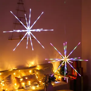 Kingyi trong nhà và ngoài trời dẫn dây đồng pháo hoa ánh sáng kỳ nghỉ chiếu sáng vườn cảnh quan RGB giáng sinh trang trí đèn