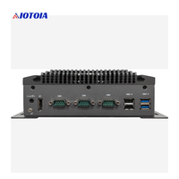 Kontroler Visi Tertanam Tanpa Kipas PC Box Industri Celeron J6412 N97 Prosesor Core I5 4210U 5 LAN 6 USB 5 COM M55
