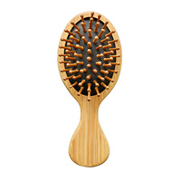 Brosse à cheveux en bois à coussin d'air naturel, design lisse et sablé, pour le soin des cheveux, réduit la casse des cheveux, outil professionnel