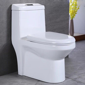 Sanitarios blanco ahorro de agua mudo desodorante 4D sifónico de flushing de fácil de limpiar una pieza de baño de lujo de baño - Product Image 6