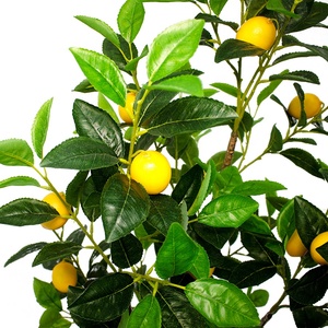 Arbre artificiel citronnier de 130 cm de haut, réaliste, avec fruits factices, pour la décoration de salon, de chambre et d'intérieur - Product Image 2
