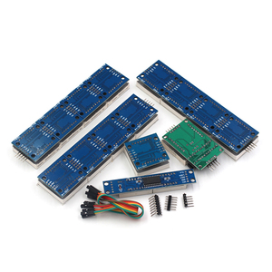 MAX7219 <span class=keywords><strong>Module</strong></span> de commande d'affichage Nixie 8 bits Carte <span class=keywords><strong>pilote</strong></span> LED 4-en-1 avec lumière de différentes couleurs Connectivité de ligne 5P - Product Image 4