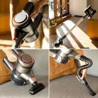 Aspirateur sans fil vertical 400W à forte aspiration pour la maison, aspirateur à sec électrique portatif sans cordon