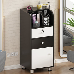 Mobile lockable hair <b>tools</b> cabinet for hair salons hair station hair shop <b>tool</b> cart drawer-style mirror counter cabinet hair - Product Image 1