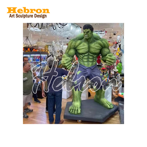 Vente flash : Sculpture en résine de personnage de film Marvel, taille réelle, Iron Man, <span class=keywords><strong>Spiderman</strong></span> et <span class=keywords><strong>Hulk</strong></span>, pour la décoration de rue commerciale - Product Image 5