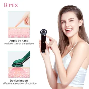 Bimix電気防水超音波加熱フェイシャルリフティングスリムマッサージスティックマシン顔角質除去洗浄装置