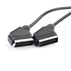 Câble audio et vidéo SCART mâle-mâle, norme européenne, nickelé, 21 broches, modèle tête de balai, 205 - Product Image 3