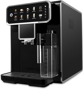 Machine à café expresso automatique multifonctionnelle à écran tactile, machine à café professionnelle avec mousseur à lait - Product Image 1