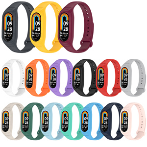 Correa de Silicona de Repuesto BEEFLYPOWER para <span class=keywords><strong>Xiaomi</strong></span> <span class=keywords><strong>Band</strong></span> 8 9 10, Correa de Goma Resistente para Relojes Inteligentes - Product Image 1
