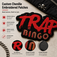 Patchs brodés personnalisés en chenille et sequins thermocollants, badges à coudre avec logo laser, appliques pour chapeaux, sacs et vêtements