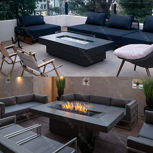 CRUISE Free Standing Outdoor Fireplace 600/750/1050mm <strong>Fire</strong> <strong>Pit</strong> for <strong>BBQ</strong> Wood/Gas/Electric/Alcohol Heating for Outdoor Cooking - Product Image 2