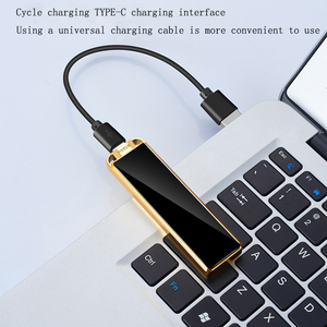 ไฟแช็คไฟฟ้าขนาดเล็กแบบพกพา โลโก้สั่งทำได้ ใช้พอร์ต USB ตัวเรือนโลหะ เหมาะสำหรับโอกาสต่างๆ - วันพ่อ วันฮาโลวีน วันรับปริญญา วันอีสเตอร์ - Product Image 3