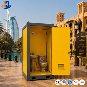 Baño Portátil Nuevo, Cabina <span class=keywords><strong>de</strong></span> Baño Prefabricada para Exteriores con Estructura <span class=keywords><strong>de</strong></span> Acero Resistente para Eventos y Construcción - Product Image 1