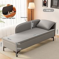 Chaise longue italienne orange, fauteuil inclinable de détente, fauteuil de cinéma, canapé de salon, fauteuil confortable en cuir de luxe pour l'intérieur