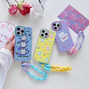 Carcasas Para Celulares Fundas de teléfono con flores de dibujos animados para <span class=keywords><strong>iPhone</strong></span> 16 15 14 <span class=keywords><strong>13</strong></span> 12 11 TPU PC contraportada para mujer chica - Product Image 6