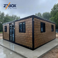 ZYBOX Maison conteneur extensible en bois prête à être expédiée, maison modulaire durable, villa préfabriquée, Australie, Granny Flat