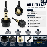 Tapa del filtro de aceite del motor de funcionamiento estable para V-Class 00-06; Valente Bus 99-03; Viano; Vito Bus OE 6111800210; A6111800210